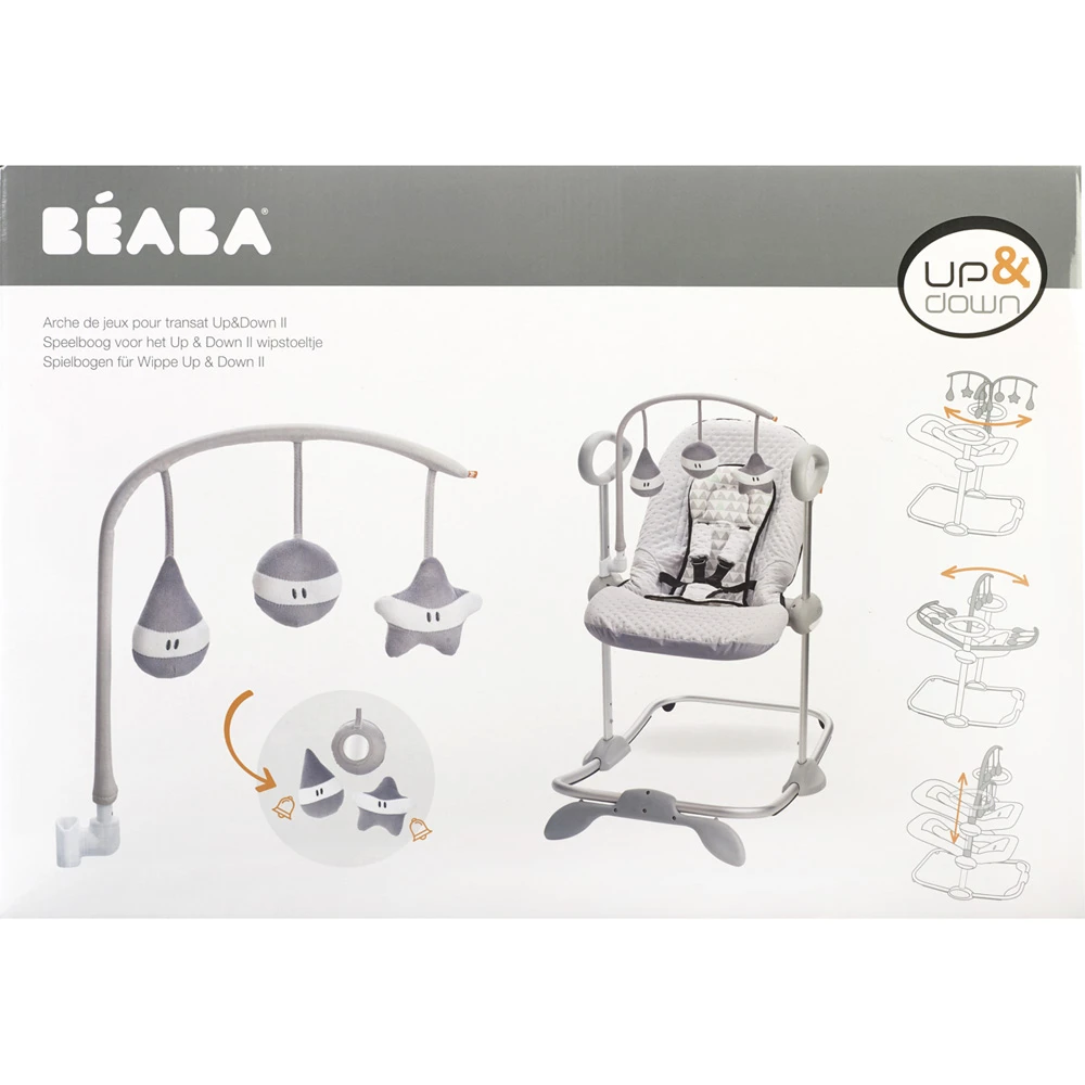 Beaba Arche De Jeux Pour Transat Up And Down 3 Grey / White 8 Beaba Arche De Jeux Pour Transat Up And Down 3 Grey / White – Image 8