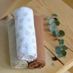 Beaba Lot De 3 Langes 70 X 70 Cm Hérisson 9 Beaba Lot De 3 Langes 70 X 70 Cm Hérisson -Allobébé bb121003467 3