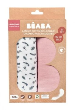 Beaba Lot De 2 Langes 120cm Vieux Rose / Campagne Florale 13 Beaba Lot De 2 Langes 120cm Vieux Rose / Campagne Florale -Allobébé bb121003900 6