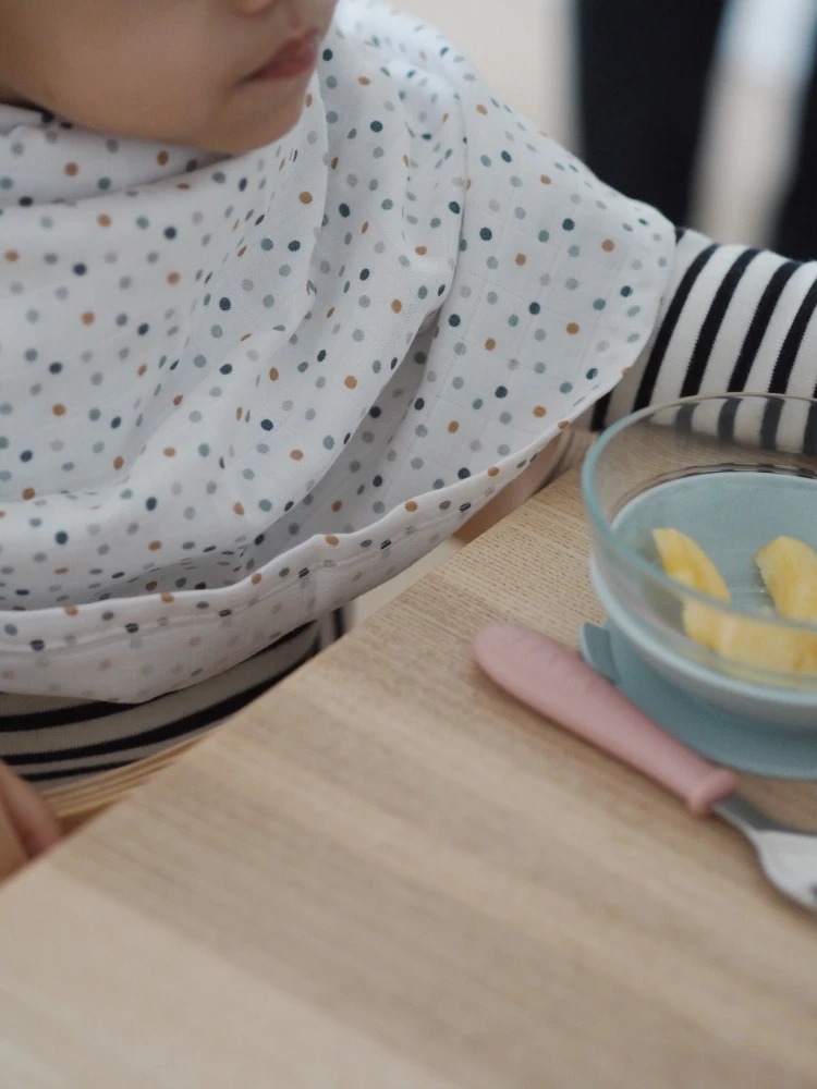 Beaba Lot De 2 Langes 120cm Bleu Baltique / Pointillissme 3 Beaba Lot De 2 Langes 120cm Bleu Baltique / Pointillissme – Image 3