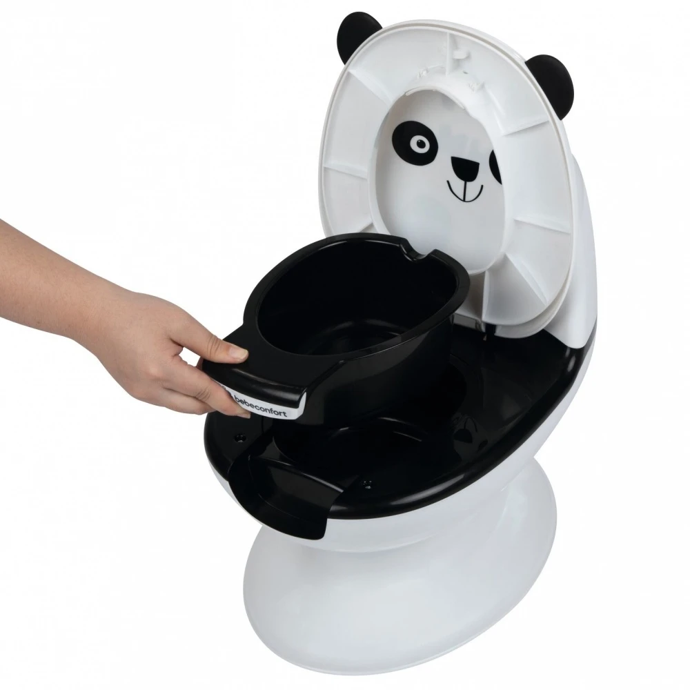 Toilette Miniature Panda Black & White 5 Toilette Miniature Panda Black & White – Image 5