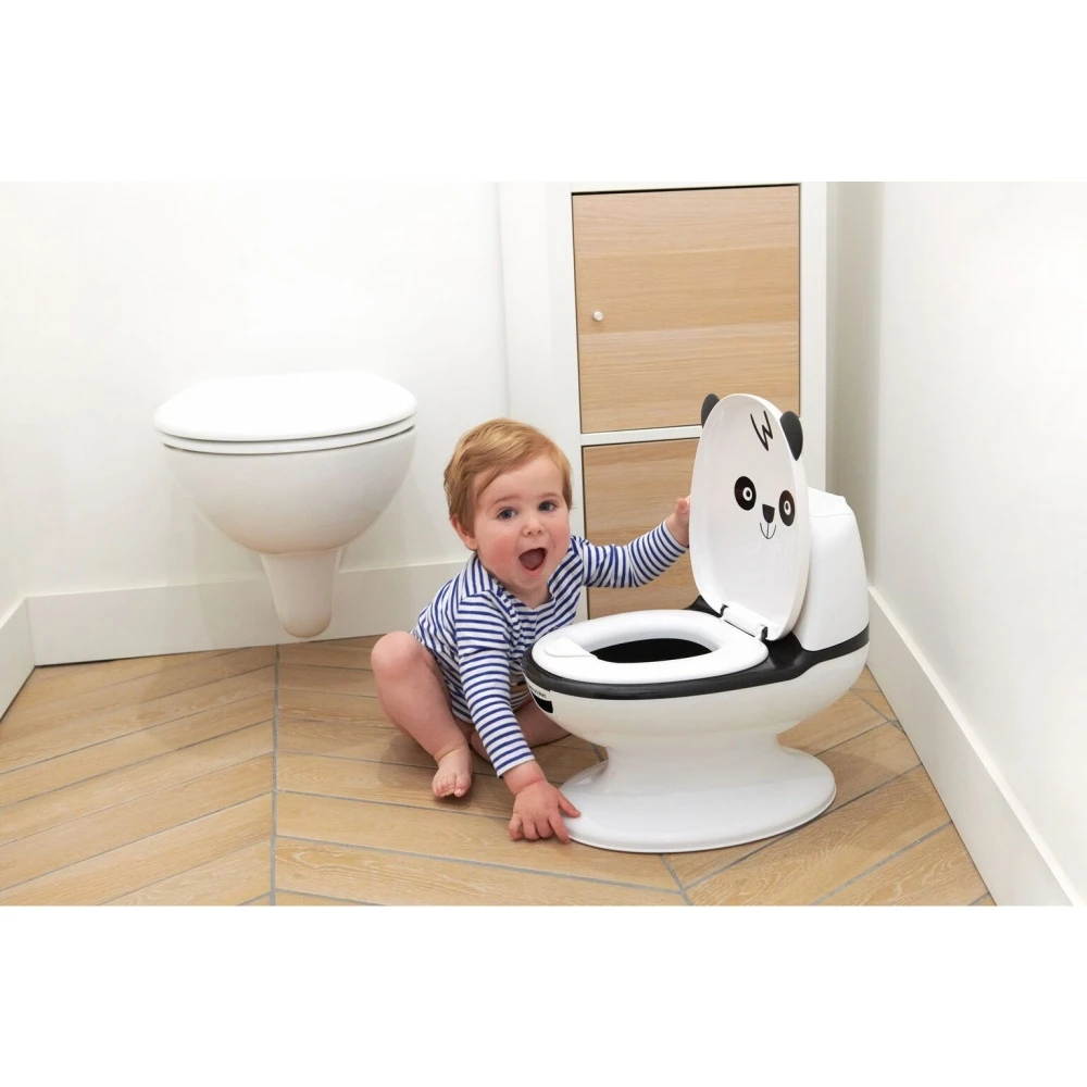 Toilette Miniature Panda Black & White 6 Toilette Miniature Panda Black & White – Image 6