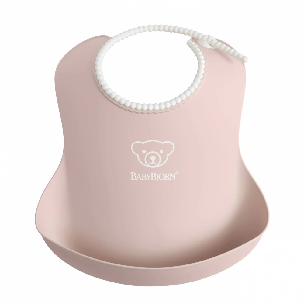 Babybjorn Bavoir Récupérateur Rose Pastel 1 Babybjorn Bavoir Récupérateur Rose Pastel