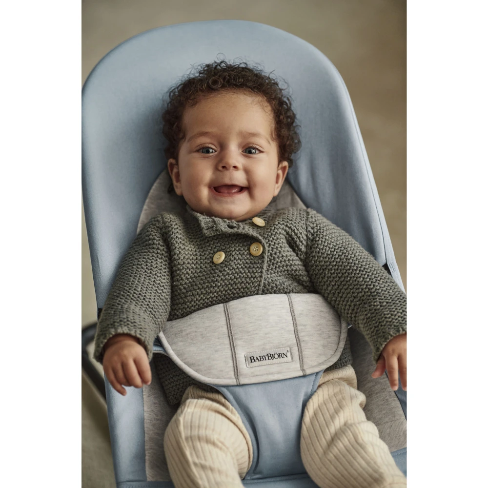 Babybjorn Transat Bébé Balance Soft Coton Et Jersey Bleu Et Gris 3 Babybjorn Transat Bébé Balance Soft Coton Et Jersey Bleu Et Gris – Image 3