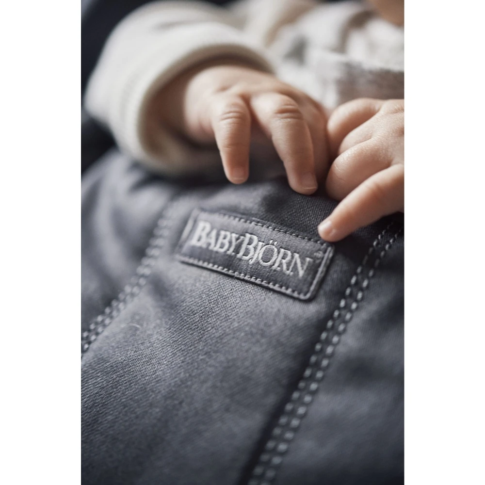Babybjorn Transat Bébé Bliss Coton Matelassé Anthracite 4 Babybjorn Transat Bébé Bliss Coton Matelassé Anthracite – Image 4