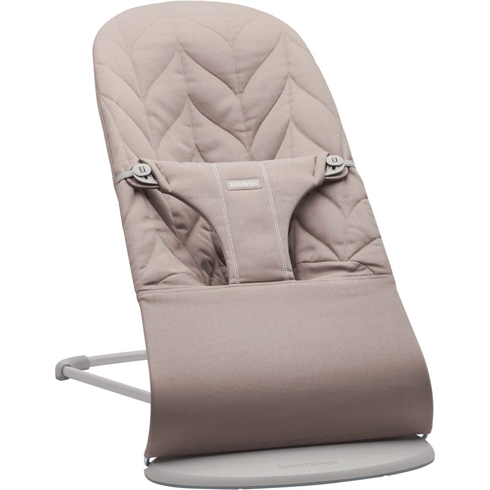 Babybjorn Transat Bébé Bliss Coton Matelassé Pétale Gris Sable 1 Babybjorn Transat Bébé Bliss Coton Matelassé Pétale Gris Sable