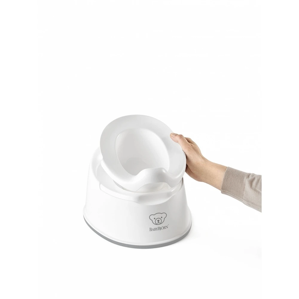 Babybjorn Pot Smart Blanc Et Gris 2 Babybjorn Pot Smart Blanc Et Gris – Image 2