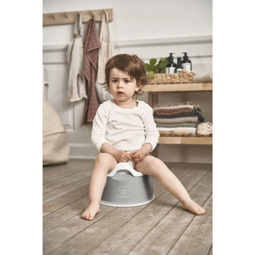Babybjorn Pot Smart Gris Et Blanc 2 Babybjorn Pot Smart Gris Et Blanc – Image 2