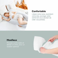 BabyMoov Coussin D'allaitement Xxl B.love Mineral Gris -Allobébé bm020079783 3