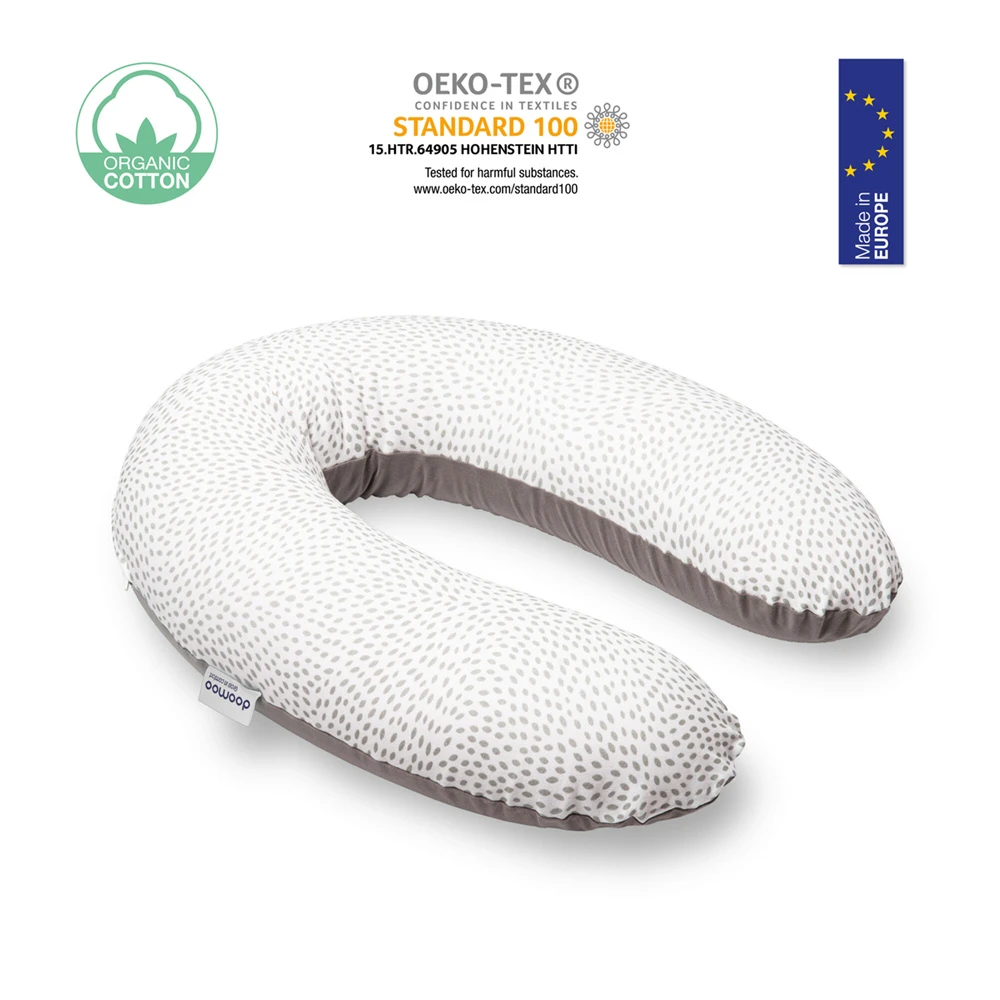 BabyMoov Coussin D'allaitement Doomoo Buddy Risotto Taupe 2 BabyMoov Coussin D'allaitement Doomoo Buddy Risotto Taupe – Image 2