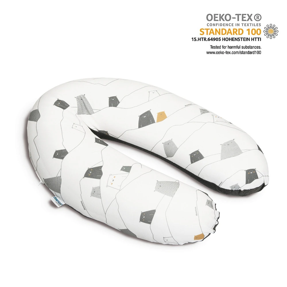BabyMoov Coussin D'allaitement Doomoo Bear Grey 2 BabyMoov Coussin D'allaitement Doomoo Bear Grey – Image 2