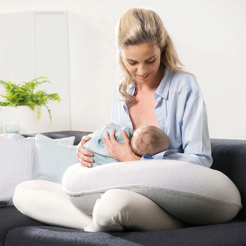 BabyMoov Housse De Coussin D'allaitement Doomoo Classic Grey 2 BabyMoov Housse De Coussin D'allaitement Doomoo Classic Grey – Image 2