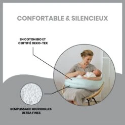 BabyMoov Coussin De Maternité Doomoo Buddy Cloudy Kaki 10 BabyMoov Coussin De Maternité Doomoo Buddy Cloudy Kaki -Allobébé bm020178687 3