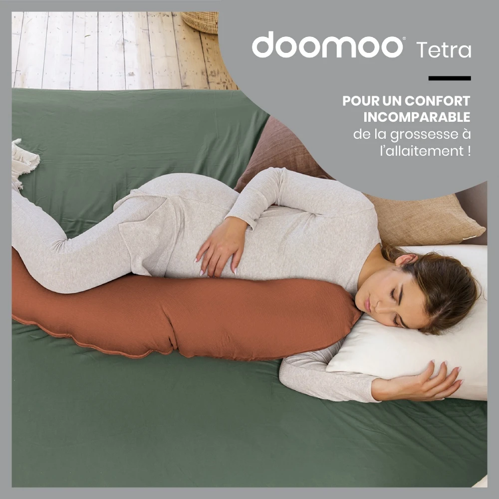 BabyMoov Coussin De Maternité Doomoo Tetra Terracotta 4 BabyMoov Coussin De Maternité Doomoo Tetra Terracotta – Image 4