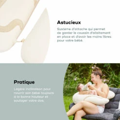 BabyMoov Pack Coussin D'allaitement B.love écru + Housse Terracotta 13 BabyMoov Pack Coussin D'allaitement B.love écru + Housse Terracotta -Allobébé bm020179660 4