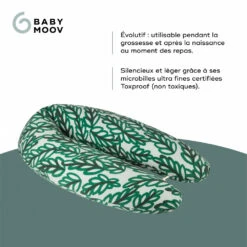 BabyMoov Coussin D'allaitement B.love Vert Végétal -Allobébé bm020179684 3