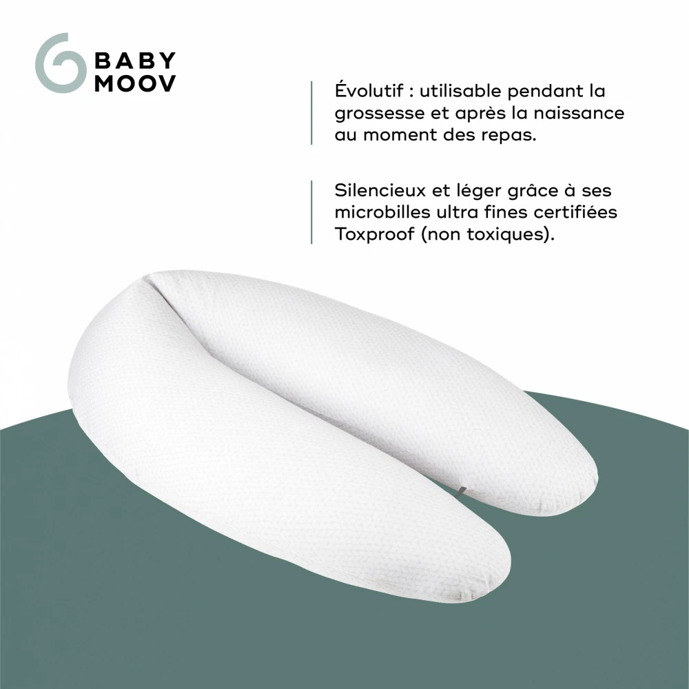 BabyMoov Coussin D'allaitement B.love Gris Minéral 3 BabyMoov Coussin D'allaitement B.love Gris Minéral – Image 3