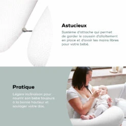 BabyMoov Coussin D'allaitement B.love Gris Minéral 11 BabyMoov Coussin D'allaitement B.love Gris Minéral -Allobébé bm020179691 3