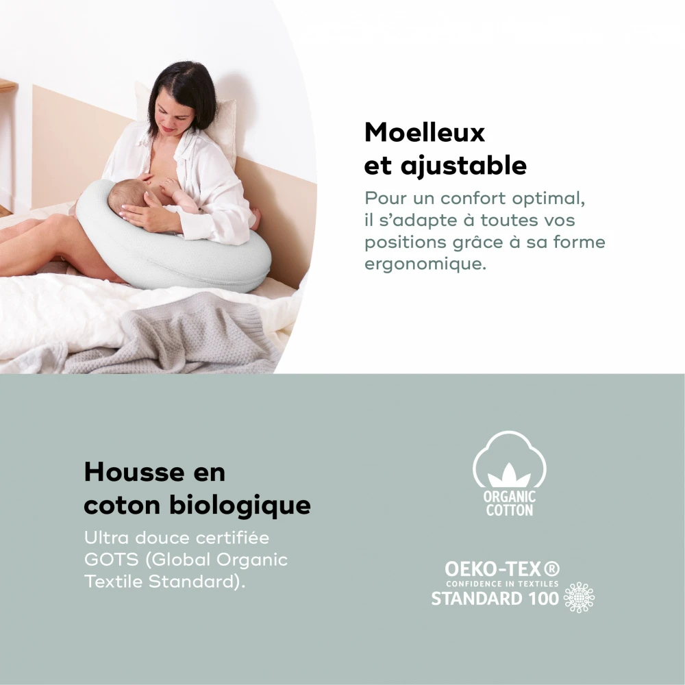 BabyMoov Coussin D'allaitement B.love Gris Minéral 5 BabyMoov Coussin D'allaitement B.love Gris Minéral – Image 5