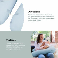 BabyMoov Coussin D'allaitement B.love Bleu Wind 13 BabyMoov Coussin D'allaitement B.love Bleu Wind -Allobébé bm020179707 4