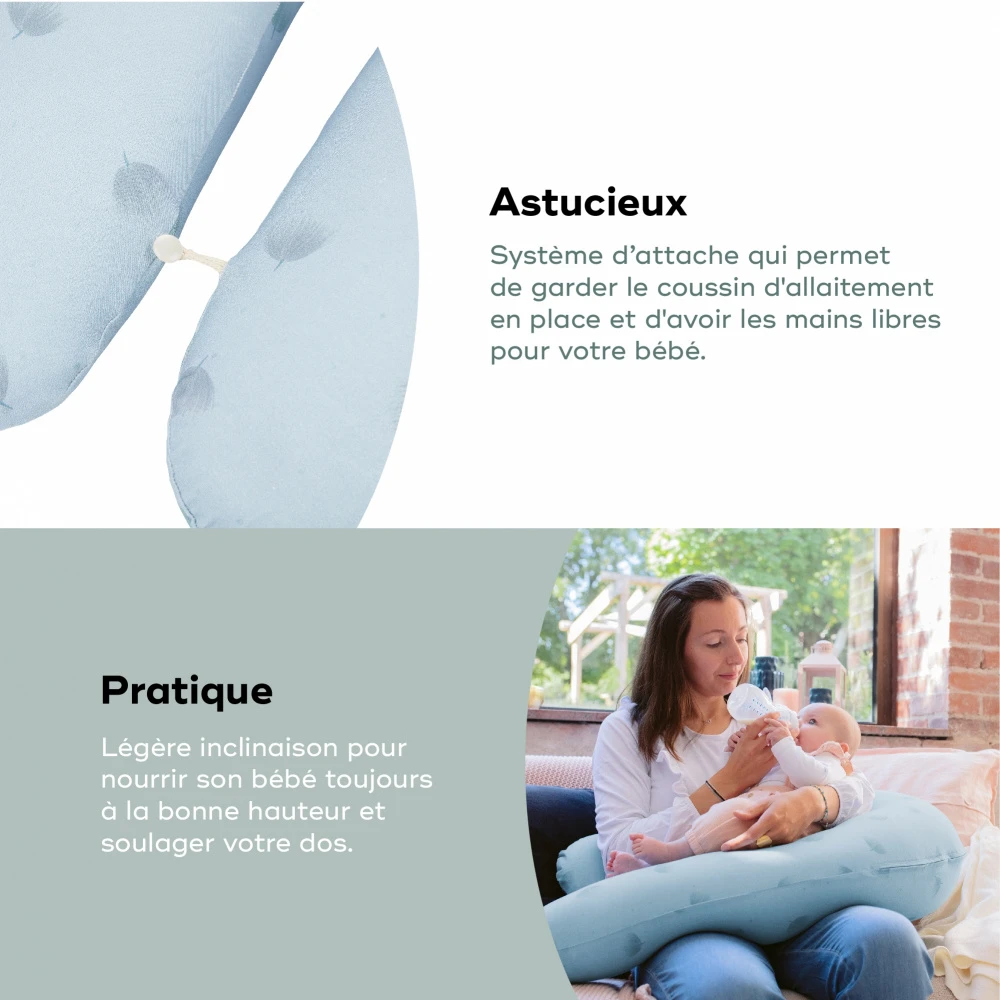 BabyMoov Coussin D'allaitement B.love Bleu Wind 5 BabyMoov Coussin D'allaitement B.love Bleu Wind – Image 5