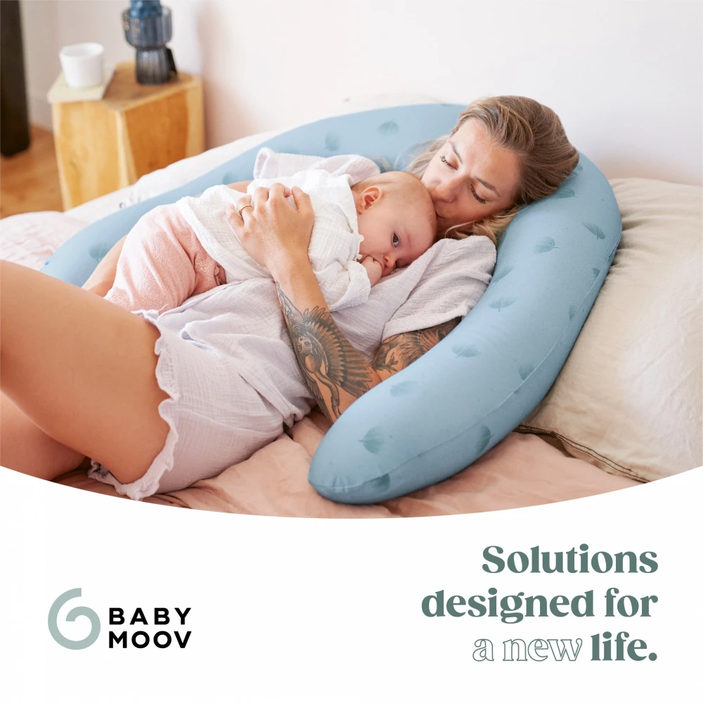 BabyMoov Coussin D'allaitement B.love Bleu Wind 9 BabyMoov Coussin D'allaitement B.love Bleu Wind – Image 9
