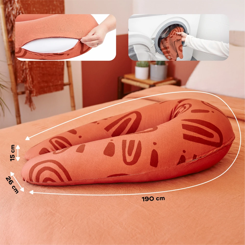 BabyMoov Coussin D'allaitement B.love Earth Terracotta 8 BabyMoov Coussin D'allaitement B.love Earth Terracotta – Image 8