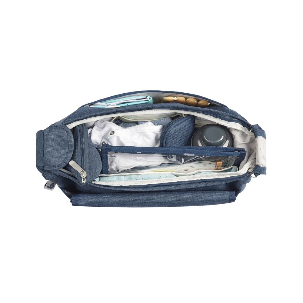 BabyMoov Sac à Langer Urban Bleu Chiné 4 BabyMoov Sac à Langer Urban Bleu Chiné – Image 4