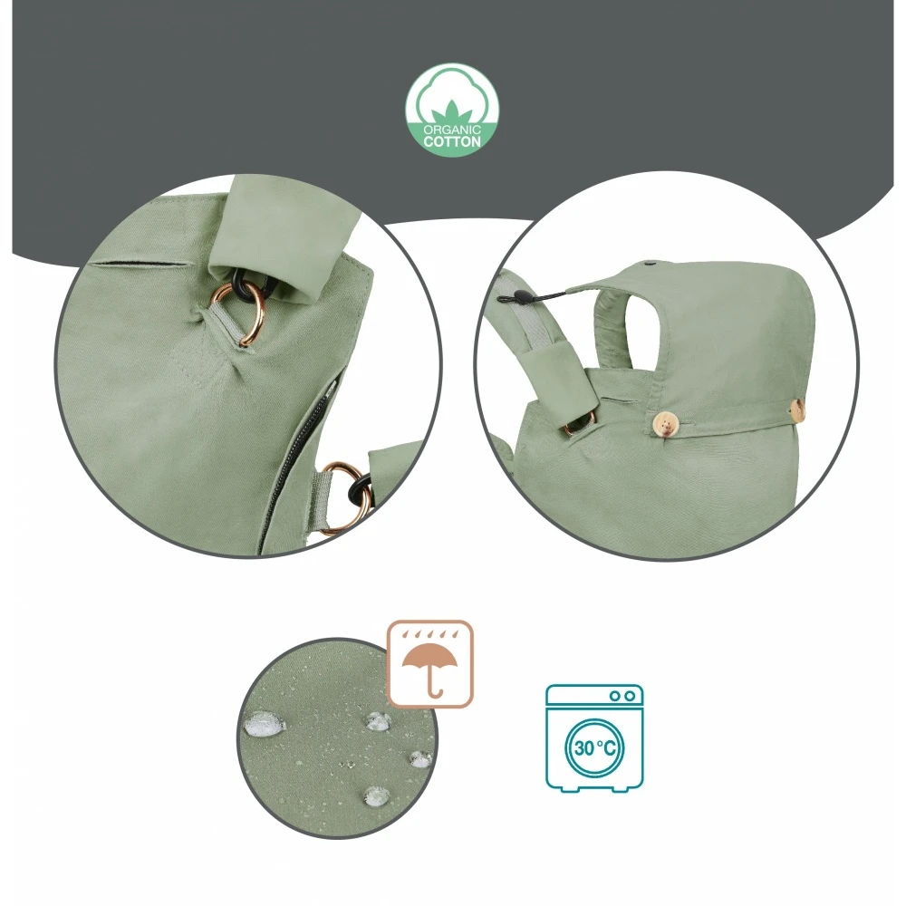 BabyMoov Porte Bébé Physiologique Moov & Boost Vert Sauge 10 BabyMoov Porte Bébé Physiologique Moov & Boost Vert Sauge – Image 10