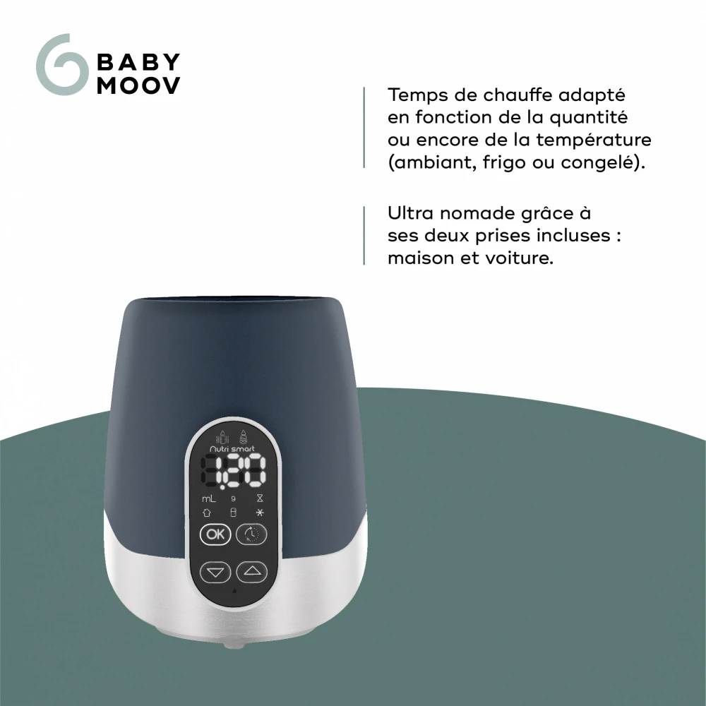 BabyMoov Chauffe Biberon Nutri Smart Maison/voiture 3 BabyMoov Chauffe Biberon Nutri Smart Maison/voiture – Image 3
