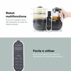 BabyMoov Robot De Cuisine Nutribaby+ Industrial Grey 14 BabyMoov Robot De Cuisine Nutribaby+ Industrial Grey -Allobébé bm056048789 4