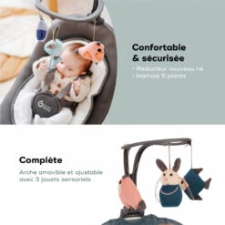 BabyMoov Balancelle Bébé Swoon Motion Zinc -Allobébé bm069014763 5