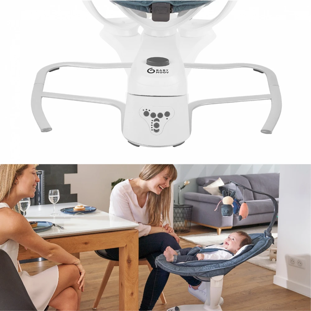 BabyMoov Balancelle Swoon Motion Blue Petal 5 BabyMoov Balancelle Swoon Motion Blue Petal – Image 5