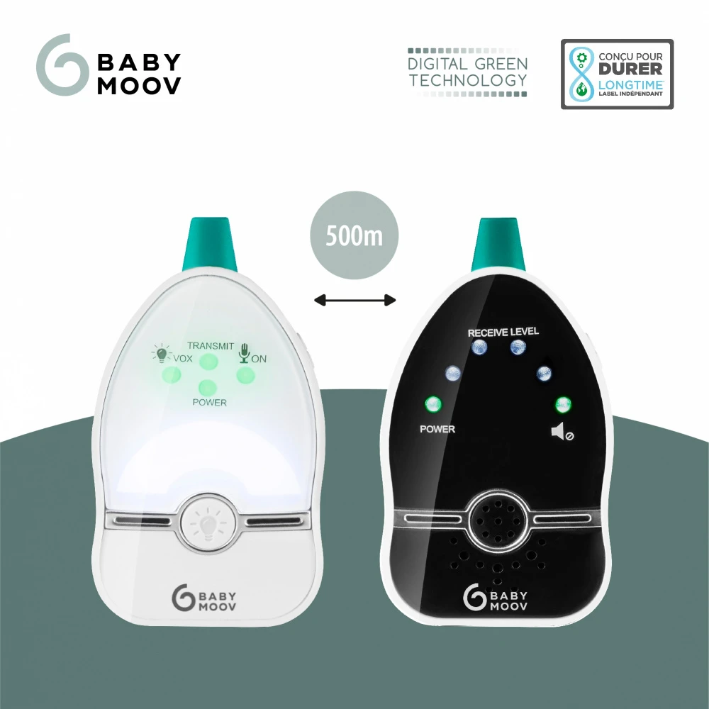 BabyMoov Babyphone Audio Easy Care 2019 Avec Veilleuse 3 BabyMoov Babyphone Audio Easy Care 2019 Avec Veilleuse – Image 3