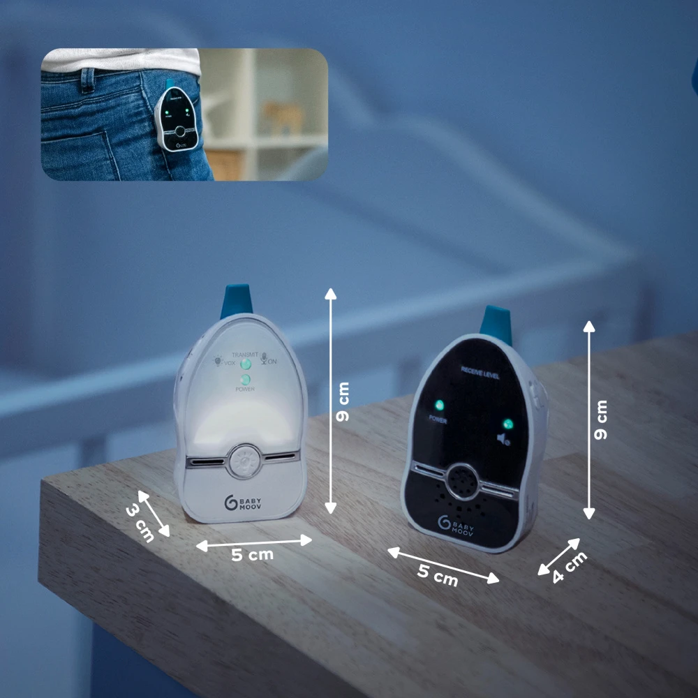 BabyMoov Babyphone Audio Easy Care 2019 Avec Veilleuse 5 BabyMoov Babyphone Audio Easy Care 2019 Avec Veilleuse – Image 5