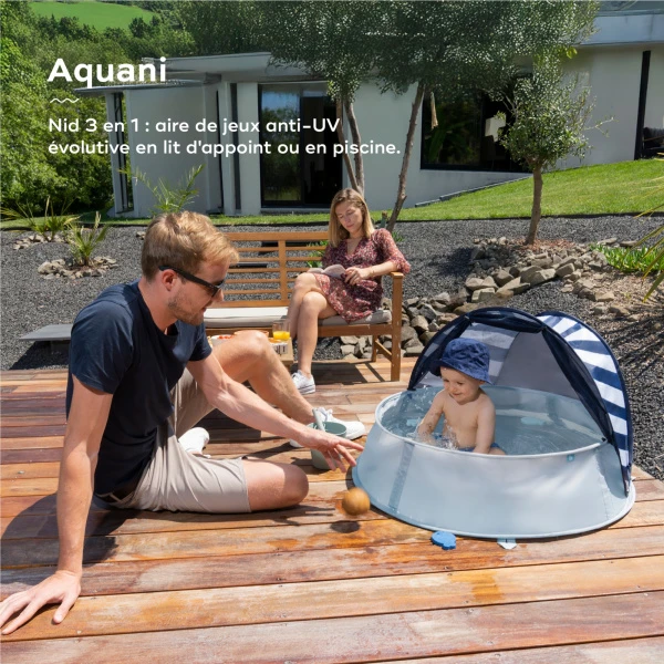 BabyMoov Tente De Jeux Anti-uv 3-en-1 Aquani Marinière 2 BabyMoov Tente De Jeux Anti-uv 3-en-1 Aquani Marinière – Image 2