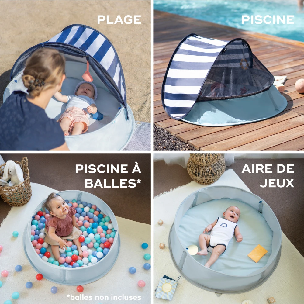 BabyMoov Tente De Jeux Anti-uv 3-en-1 Aquani Marinière 4 BabyMoov Tente De Jeux Anti-uv 3-en-1 Aquani Marinière – Image 4
