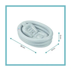 BabyMoov Baignoire Gonflable évolutive Aqua Dots Grise 11 BabyMoov Baignoire Gonflable évolutive Aqua Dots Grise -Allobébé bm092475259 3