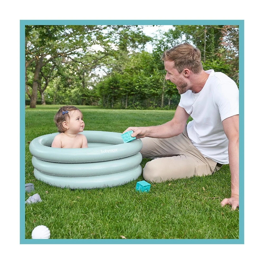 BabyMoov Baignoire Gonflable évolutive Aqua Dots Grise 8 BabyMoov Baignoire Gonflable évolutive Aqua Dots Grise – Image 8