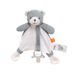 Doudou Attache-sucette Ourson Bio