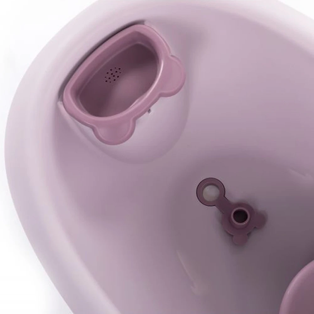 Baignoire Bébé Ourson Rose Pastel 4 Baignoire Bébé Ourson Rose Pastel – Image 4