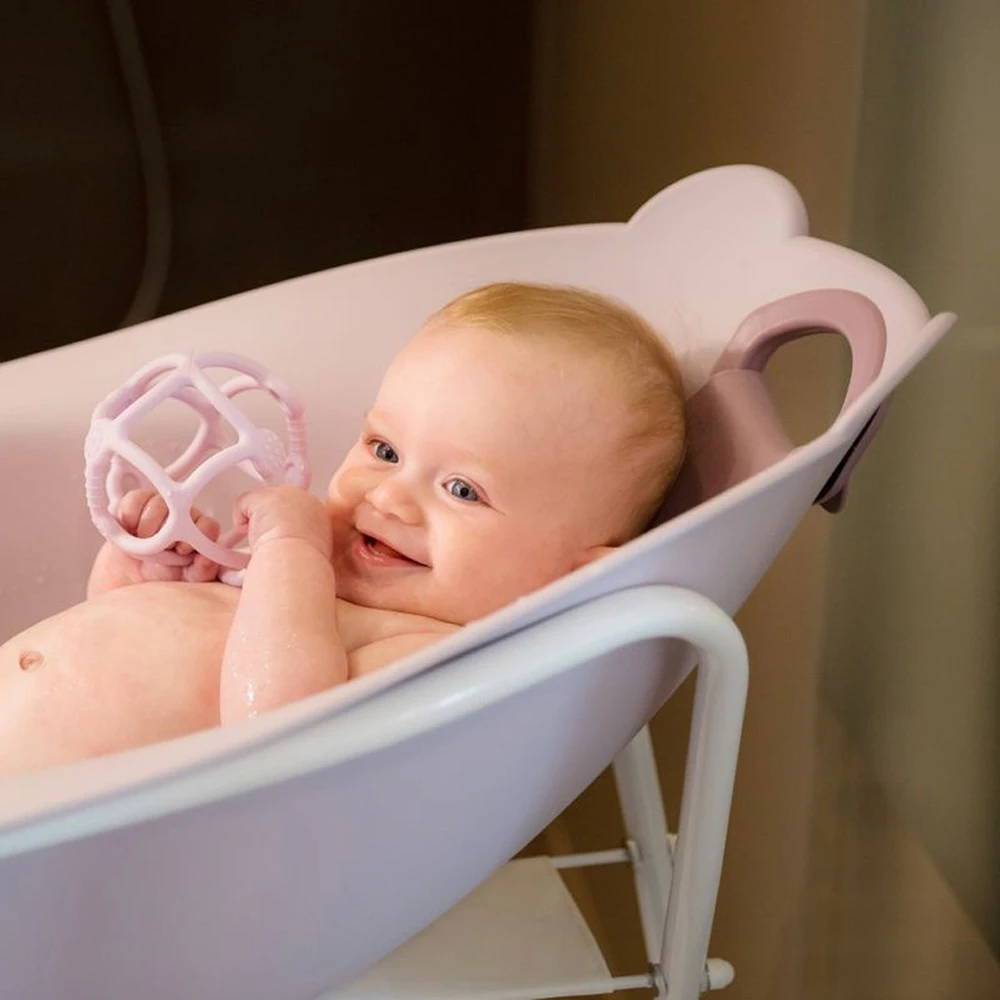 Baignoire Bébé Ourson Rose Pastel 9 Baignoire Bébé Ourson Rose Pastel – Image 9