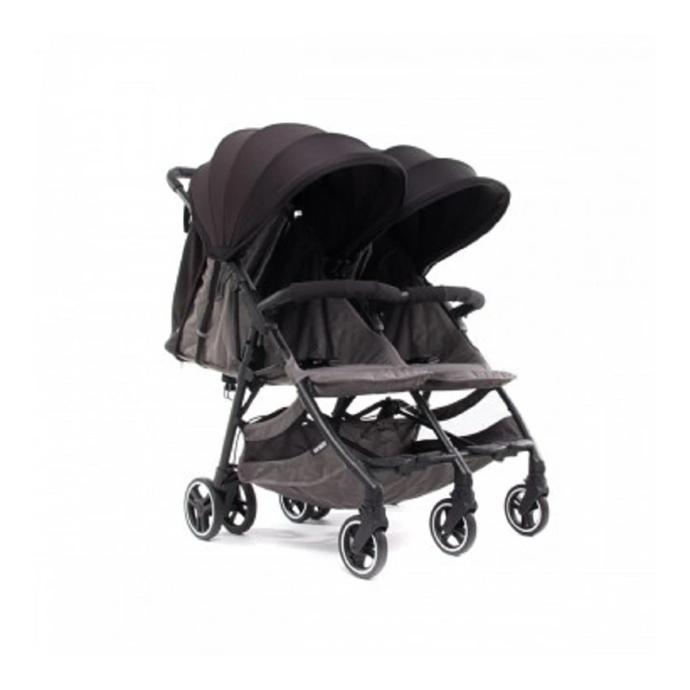 Poussette Kuki Twin Black 1 Poussette Kuki Twin Black