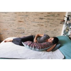 Candide Coussin De Maternité Floral/vert De Gris 7 Candide Coussin De Maternité Floral/vert De Gris -Allobébé ca020158027 3