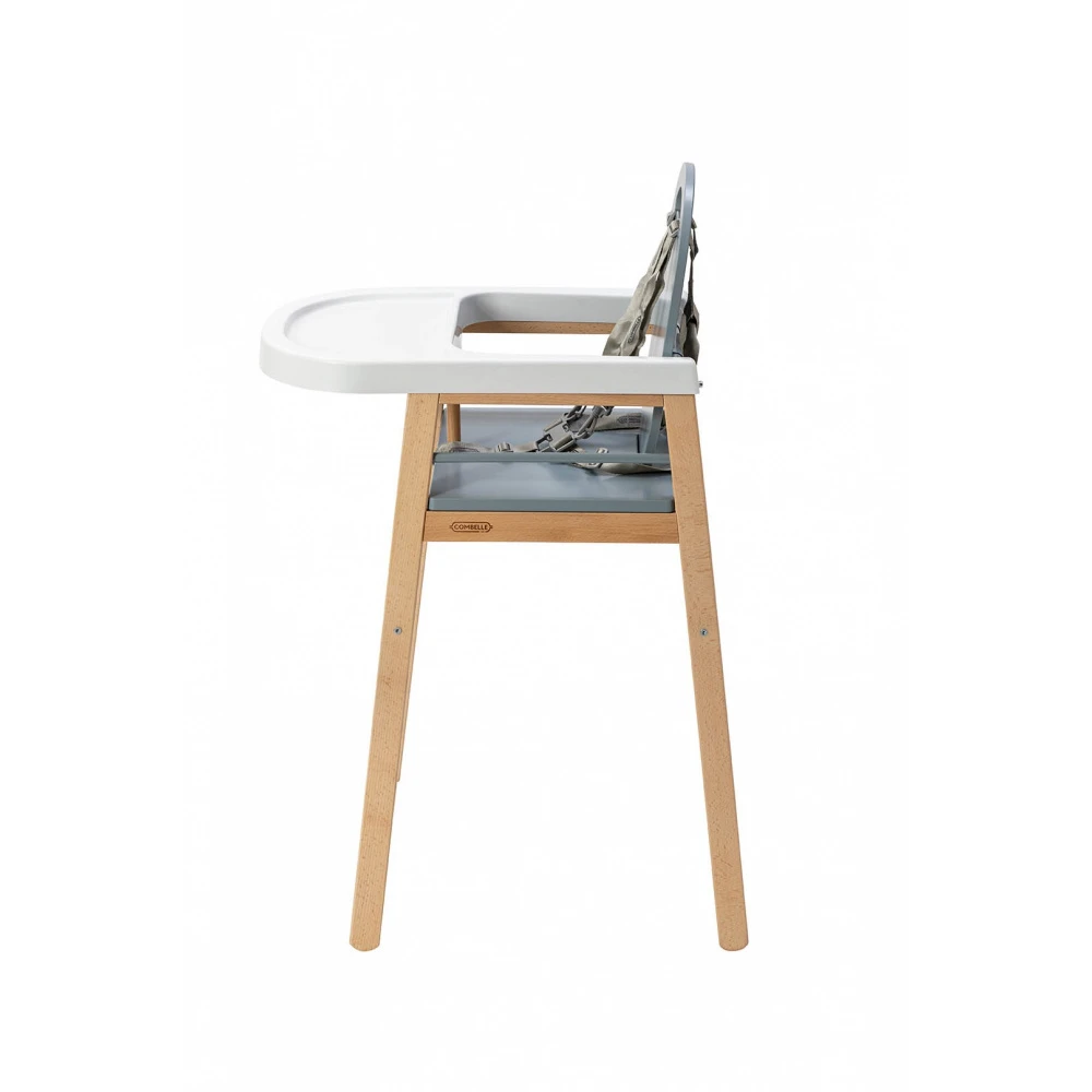 Chaise Haute Bois Lili Hybride Bleu Gris 6 Chaise Haute Bois Lili Hybride Bleu Gris – Image 6