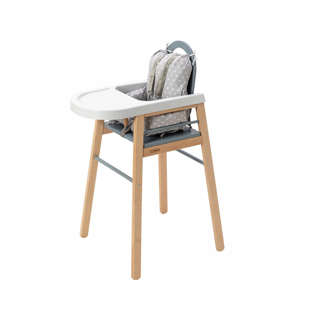 Chaise Haute Bois Lili Hybride Bleu Gris 8 Chaise Haute Bois Lili Hybride Bleu Gris – Image 8