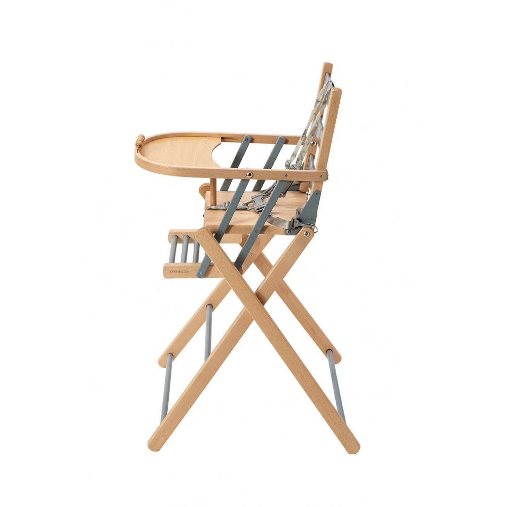 Chaise Haute Pliante Sarah Hybride Bleu Gris 2 Chaise Haute Pliante Sarah Hybride Bleu Gris – Image 2