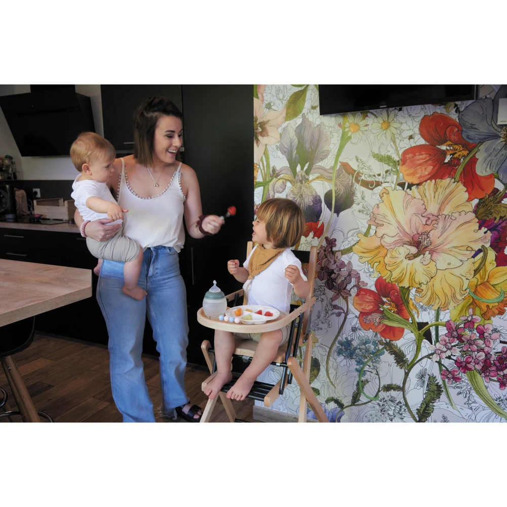 Chaise Haute Pliante Sarah Hybride Bleu Gris 12 Chaise Haute Pliante Sarah Hybride Bleu Gris – Image 12