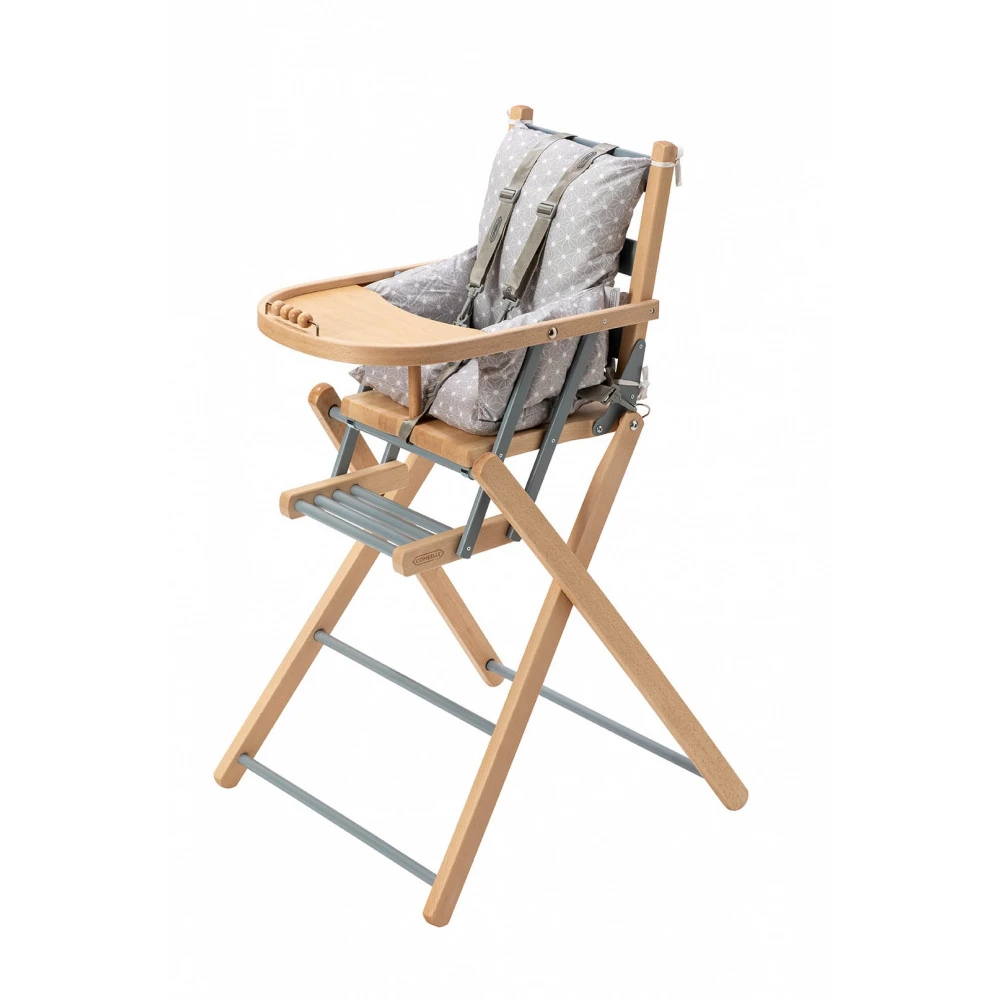 Chaise Haute Pliante Sarah Hybride Bleu Gris 8 Chaise Haute Pliante Sarah Hybride Bleu Gris – Image 8