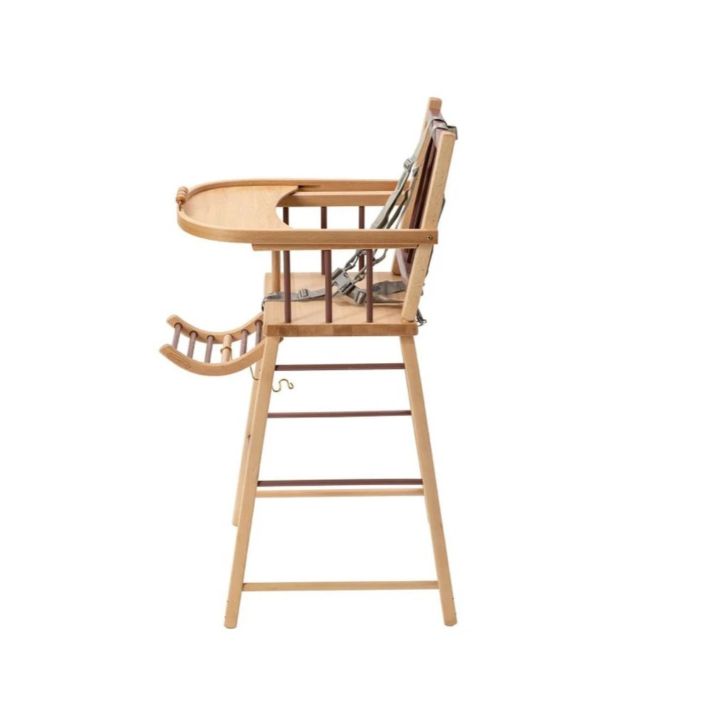 Chaise Haute En Bois André Hybride Vieux Rose 2 Chaise Haute En Bois André Hybride Vieux Rose – Image 2